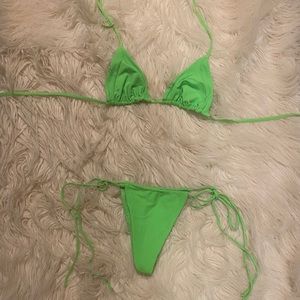 FRANKIE’S BIKINIS ACID GREEN SET💚